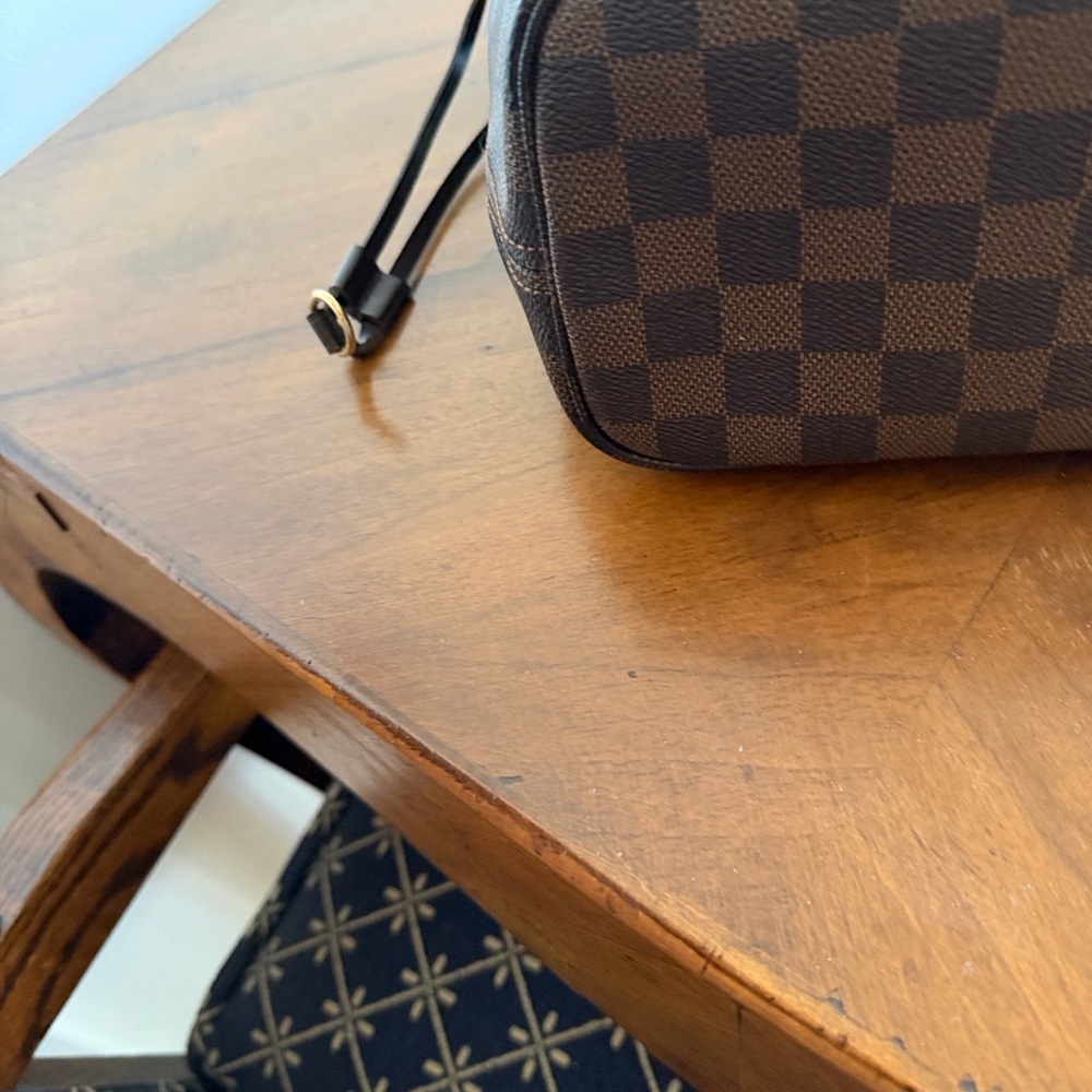 Louis Vuitton Black and Brown Checkered Tote - Picture 12 of 16